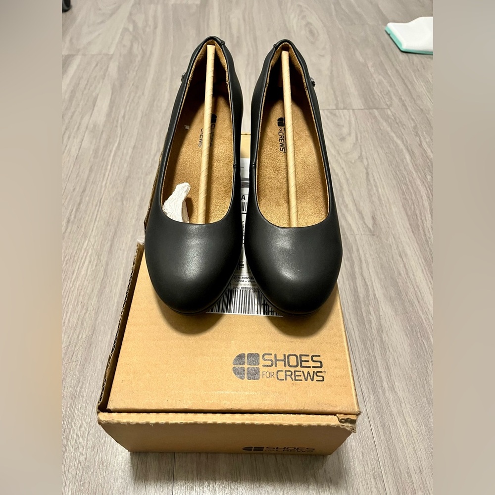 NWT Shoes For Crews Olivia Slip Resistant Heels Black Women’s Size 7